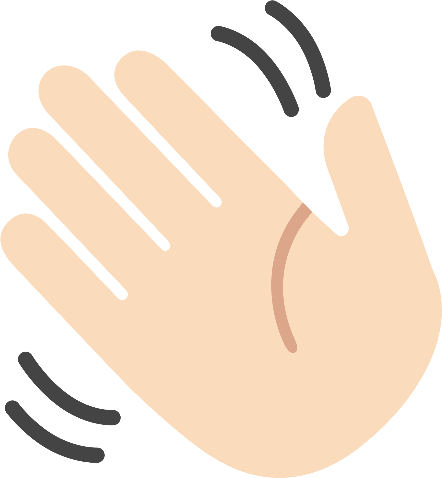 Open - Bye Emoji Png Transparent (2000x2000)