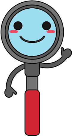 Magnifying Glass Happy Cartoon Character Waving Hand - Magnifying Glass Happy Cartoon Character Waving Hand (550x550)