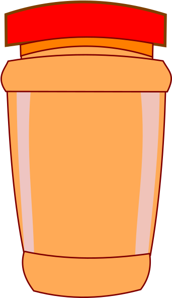 Peanut Butter Jar - Transparent Peanut Butter Jar (500x815)