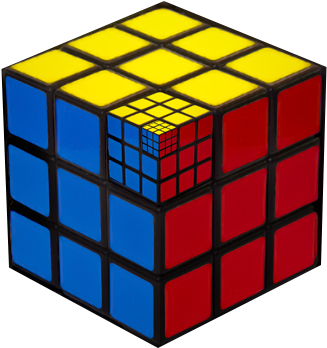 #fractal #rubikscube - Rubik's Cube Before And After (370x370)