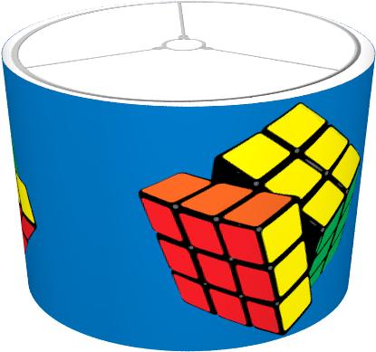 Cube Lampshade - Rubik's Cube (674x516)
