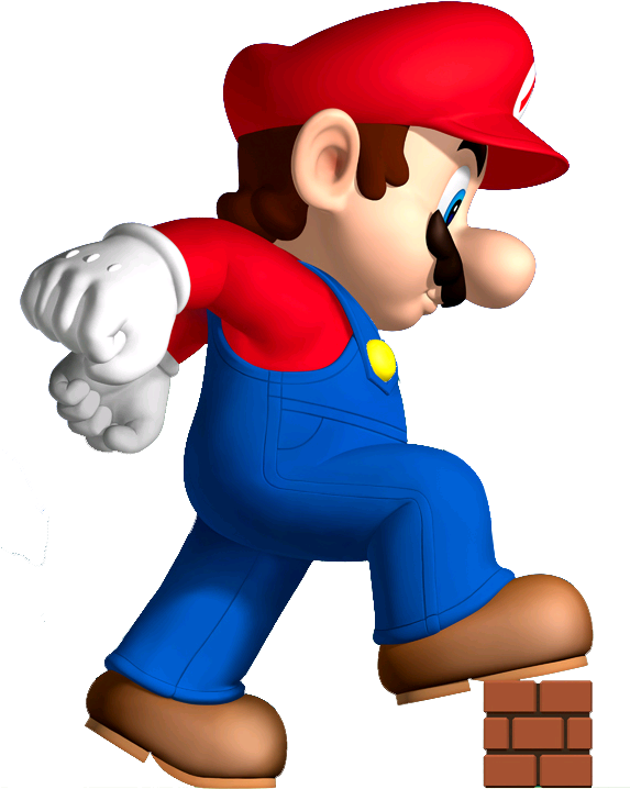 Mario Png Images Free Download - New Super Mario Bros Giant Mario (572x770)