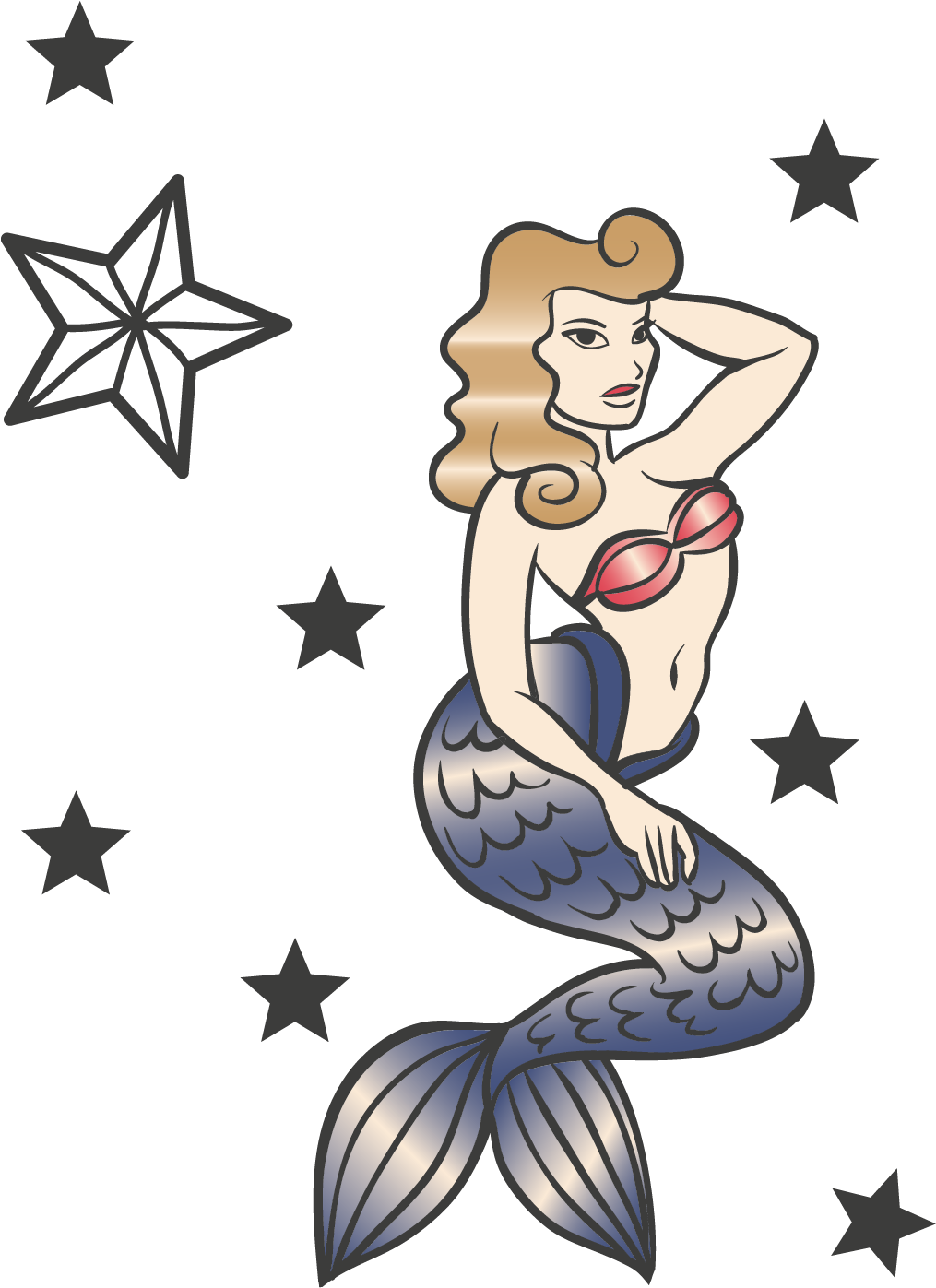 Old School Euclidean Vector Flash - Old School Tattoo Cartoon Png (1014x1465)