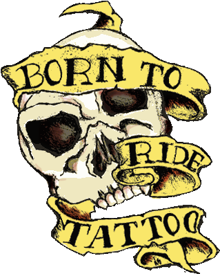 Welcome To Born Rideaposs Tattoo Club - Born To Ride Tattoo Designs (339x400)