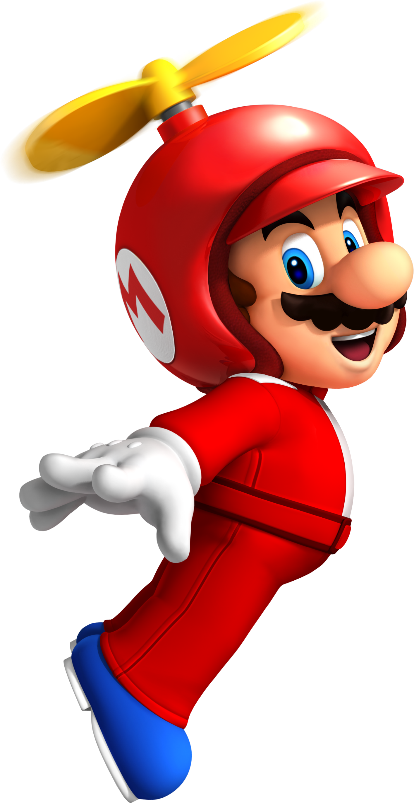 Super Mario Flying Png Image - Super Mario Bros Wii Mario (1415x2741)
