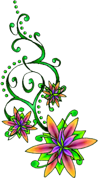 Flower - Flower Tattoo Design Png (351x602)