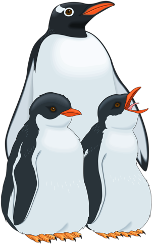 Custom Penguin Family Shower Curtain (318x500)