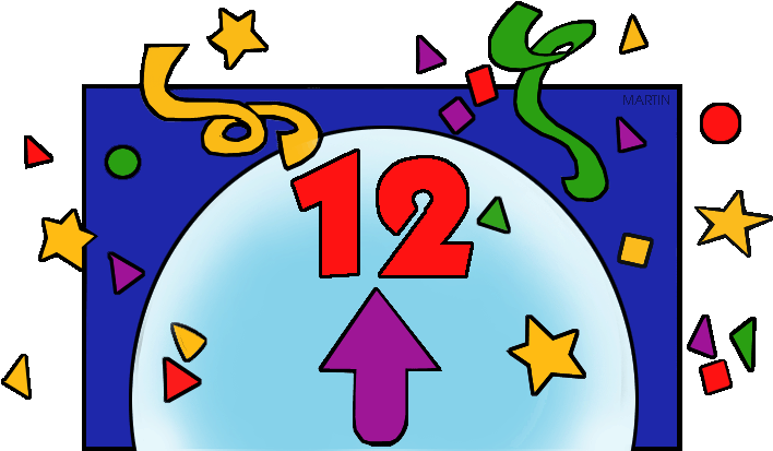 Happy New Year Clipart Teacher - Telling Time To The Hour (735x450)