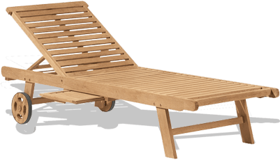 Wooden Beach Lounge Chair - Deckchair (400x400)