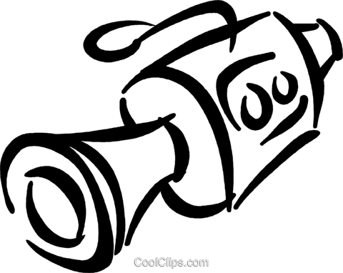 Video Camera Royalty Free Vector Clip Art Illustration - Video Camera Line Art Transparent (480x382)