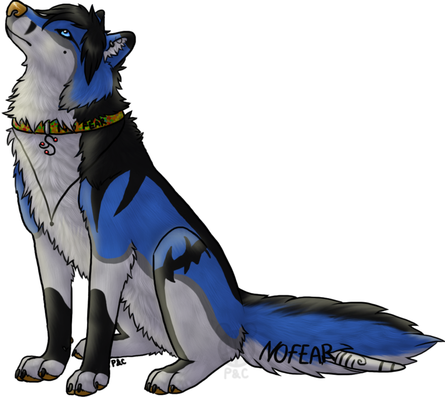 Couple Art [ordered By - Canadian Eskimo Dog (900x803)