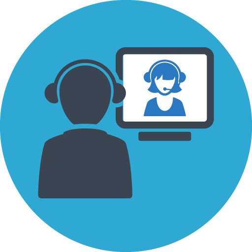Video Chat In Browser - Video Conference Icon (512x512)