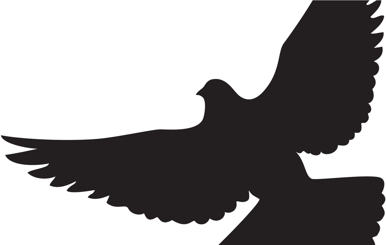 Dove Silhouette Png Clip Art Gallery Yopriceville High - Turtledove Silhouette Png (1368x855)