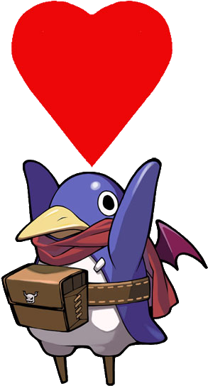 Also, Special Loves To Dragontaming, Lordketchup, Tanabata, - Prinny Transparent (317x567)