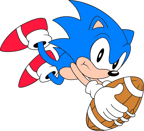 Sonic The Hedgehog Clipart Ball - Sonic The Hedgehog Football (583x527)