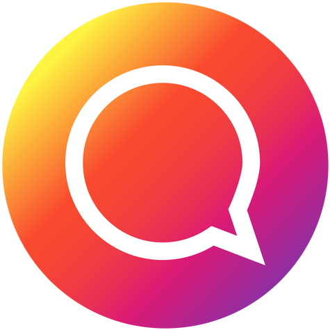 Instagram Chat Bubble Button Transparent Png - Circulo Colorido Instagram (512x512)