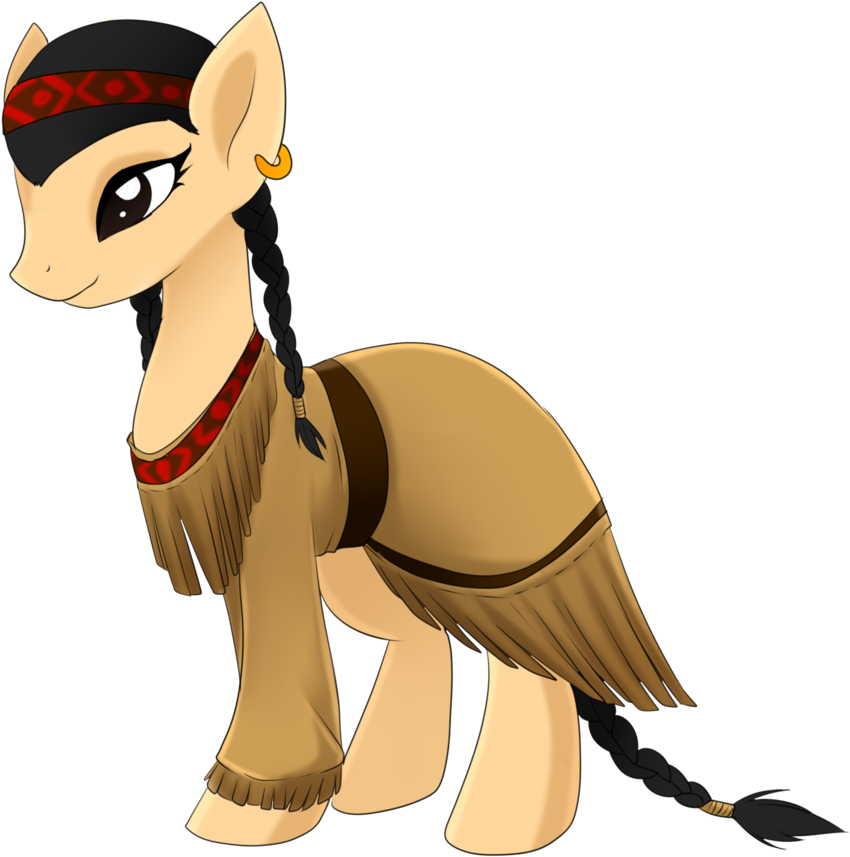 Native American Pony By Scarlet-spectrum - Native American Mlp (1024x1083)