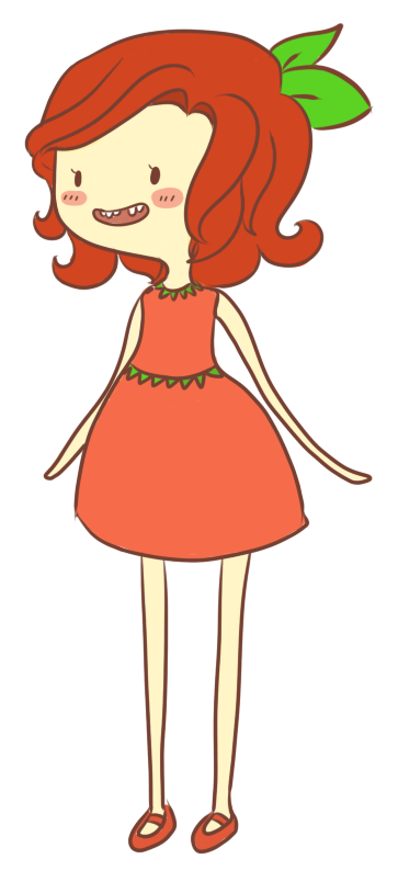 Strawberry Girl By Nyatto - Illustration (700x1000)