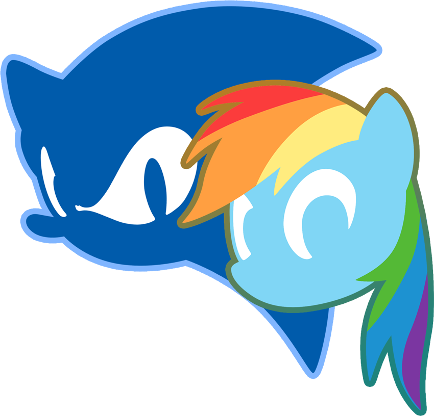 Sonic Dash By Fuzon-s - Imagenes De Sonic Y Rainbow Dash (850x816)