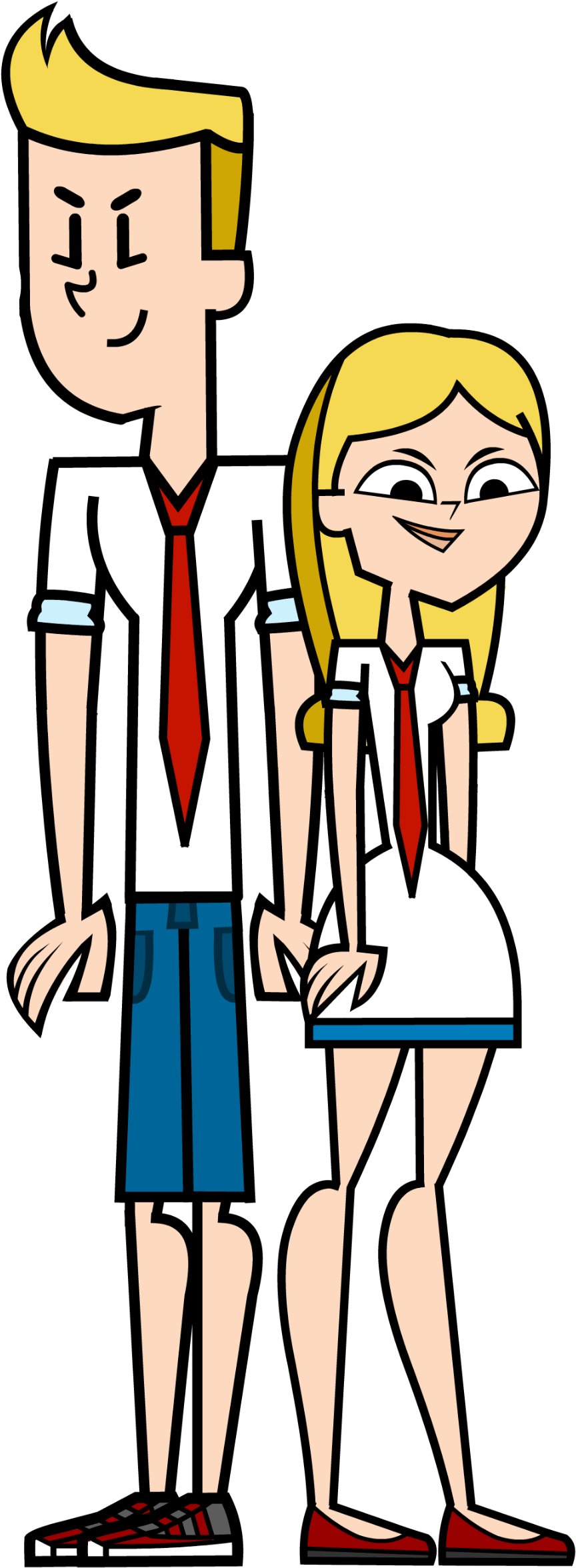 Chat And Jade New Pose - Total Drama Gone Wild Chad And Jade (986x2371)