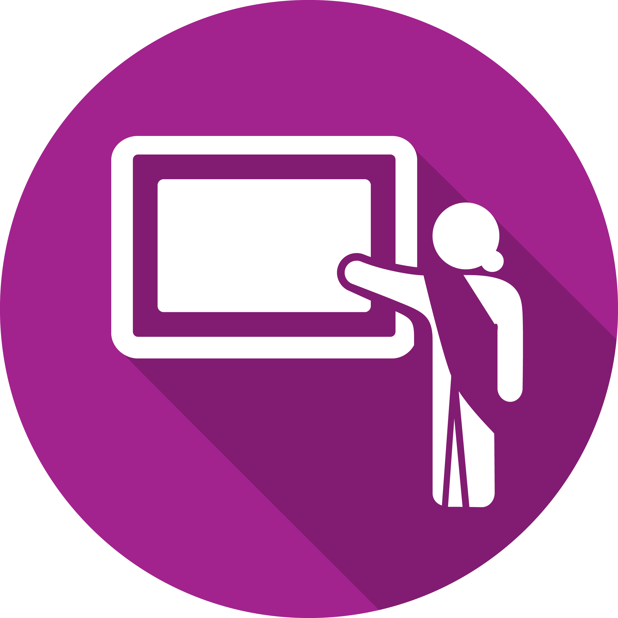 Clix Teacher Professional Development Icon - Teacher Task Icon (2500x2500)
