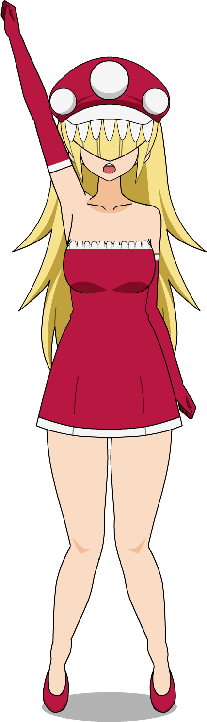 Mario Plant Girl By Fantasma1110 - Cartoon (530x1497)