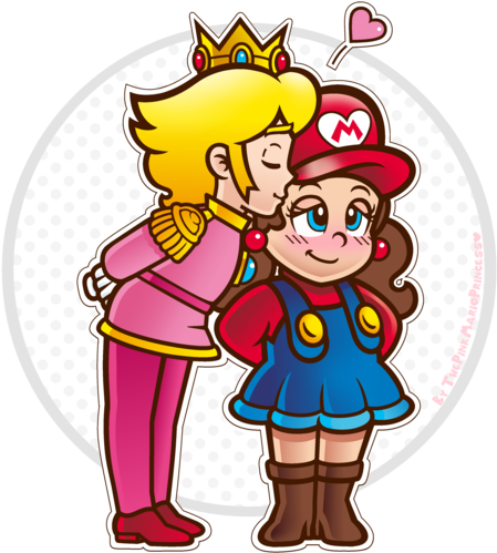 Thank You Maria, Your Quest Is Over - Prince Peach And Maria (600x523)