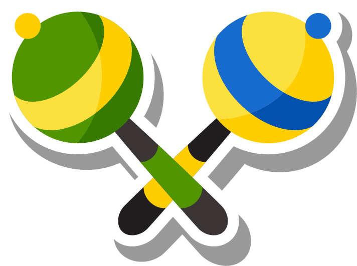 Musical Instrument Maraca Clip Art - Vector Space (819x712)