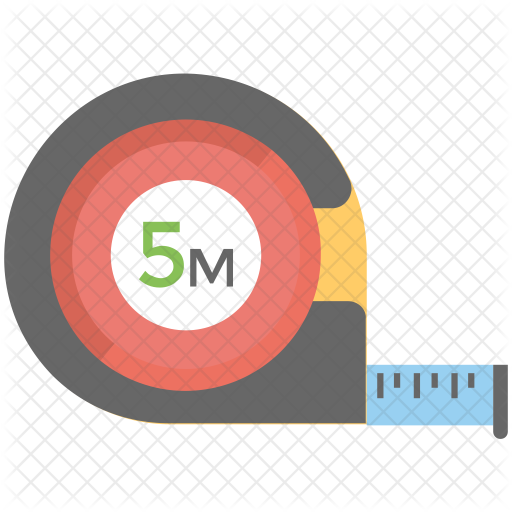 Measure Tape Icon - Circle (512x512)