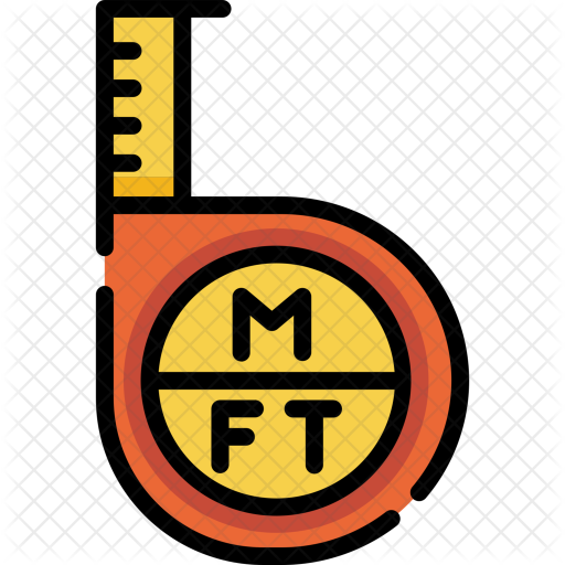 Measure Tape Icon - 卡通 卷尺 (512x512)