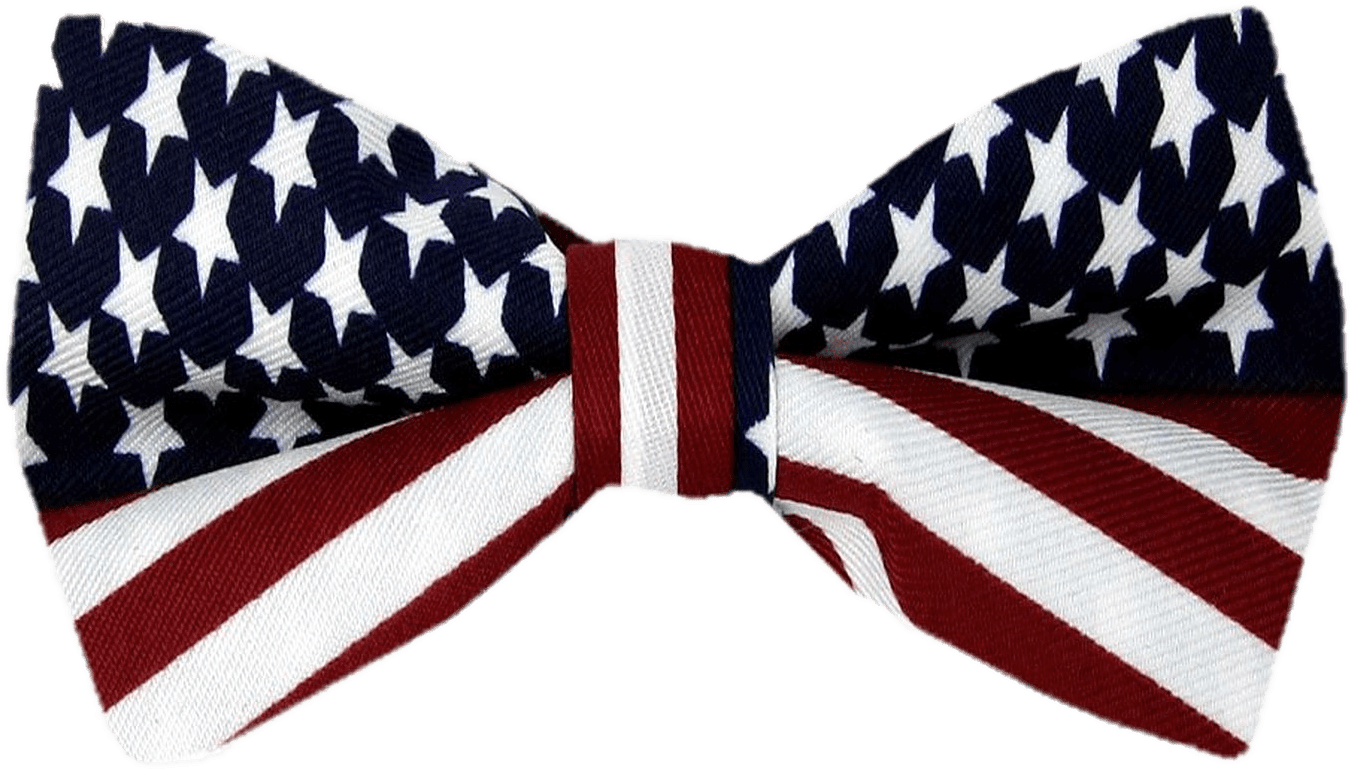 Seamless Pattern With Bow-ties Painted In The Colors - Bow Tie (1500x1227)