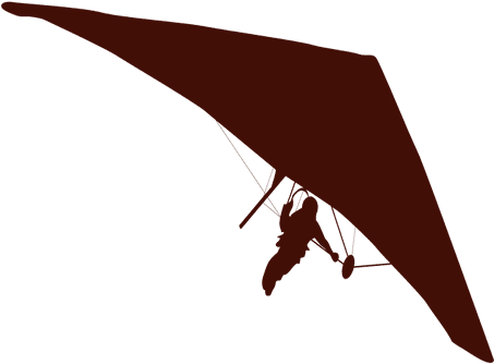 Hang Gliding Flight Silhouette - Siluetas Ala Delta Png (512x512)
