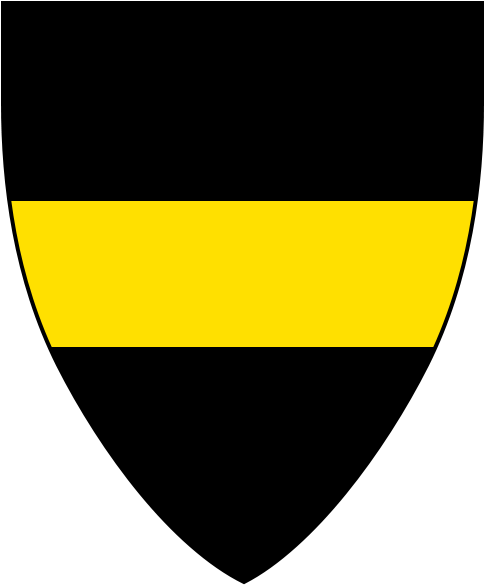 Sable A Fess Or - Emblem (500x594)