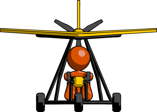 Orange Design Mascot Woman - Ultralight Aviation (550x393)
