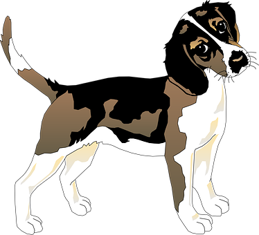 Black White Dog Beagle Pet Animal Mammal F - Shiloh Book Word Search (374x340)