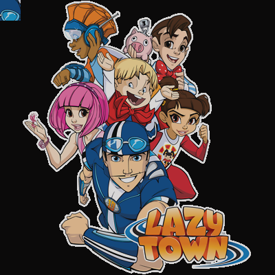 Lazy Town Group Kids Hoodie Lazy Town Clipart - Lazy Town T Shirt (400x400)