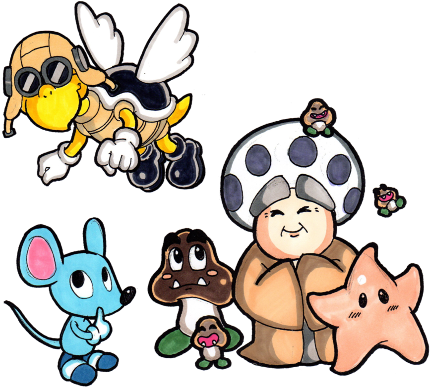 Super Mario Rpg - Cartoon (913x875)