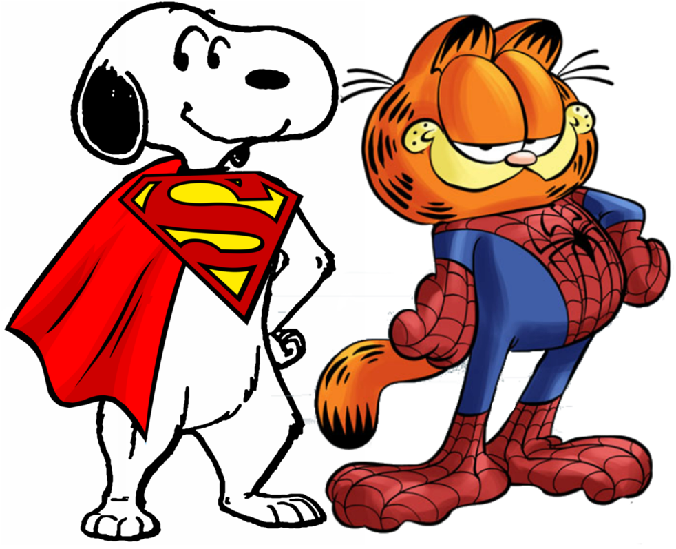 Super Beagle And Spidercat By Bradsnoopy97 - Super Snoopy (986x810)