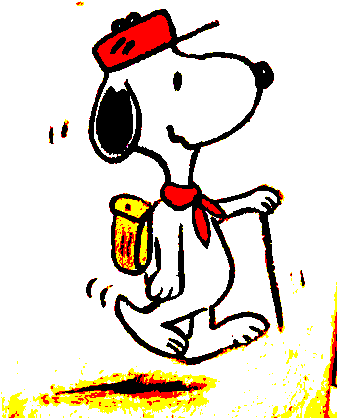 Snoopy-beagle Scout By Bradsnoopy97 - Beagle (336x428)