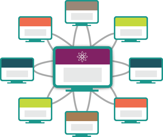 Hub And Spoke Website Illistration - Spoke–hub Distribution Paradigm (564x474)