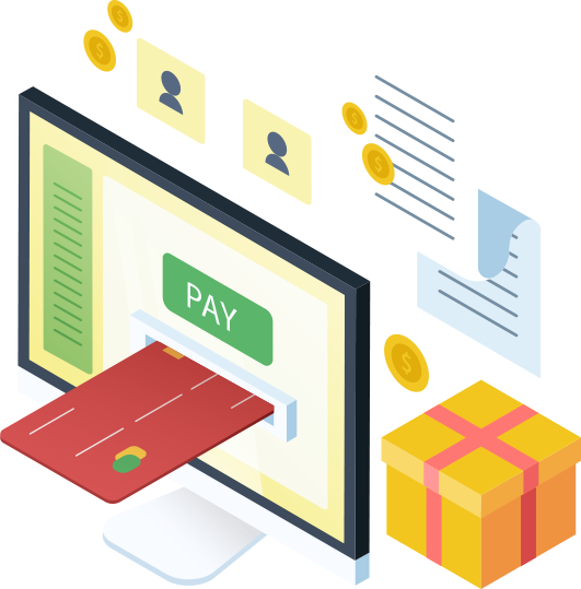 Waleed Sayed Ecommerce Website - Online Payment Vector (531x539)