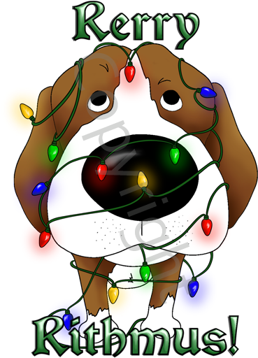Beagle Rerry Rithmus Greeting Cards - Beaglelightsinside2x Oval Car Magnet (400x560)