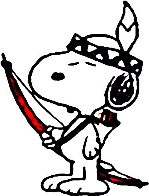 Indian Beagle By Bradsnoopy97 - Snoopy As A Indian (546x686)