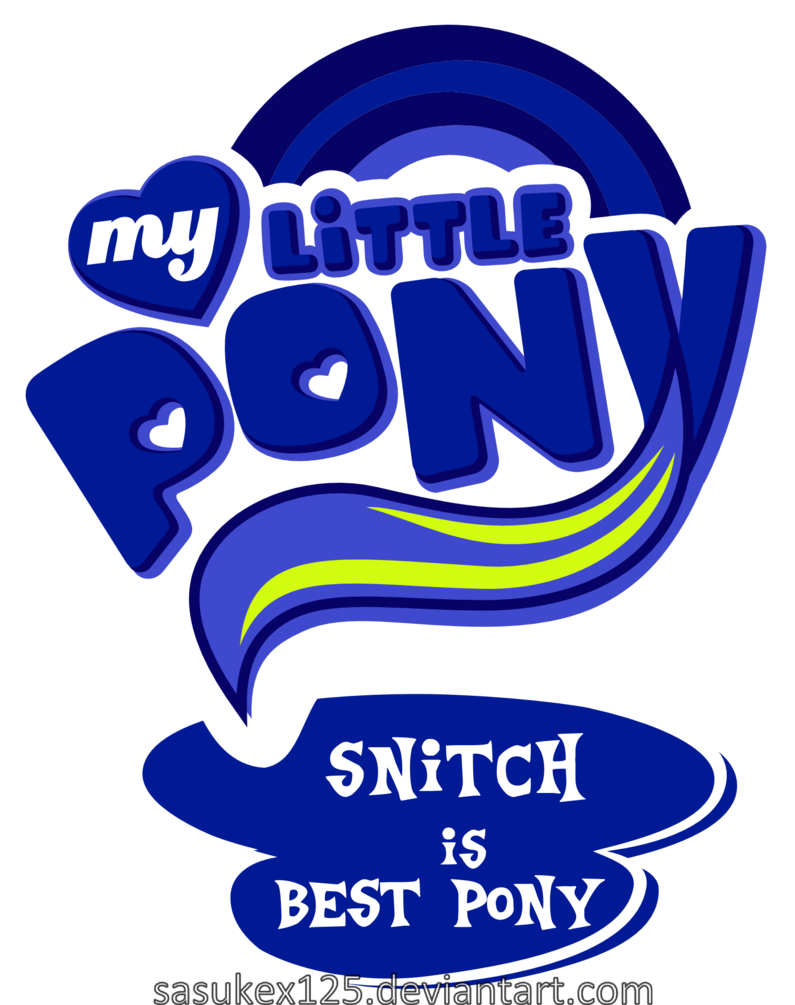 Snitch Is Best Pony Logo By Sasukex125 - My Little Pony Friendship (795x1005)