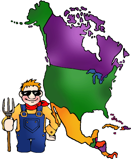 North America - North American Clipart (455x555)