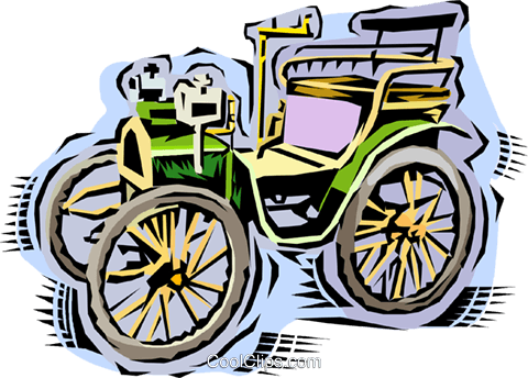 Carro Antigo Livre De Direitos Vetores Clip Art Ilustração - Carro Antigo Livre De Direitos Vetores Clip Art Ilustração (480x344)