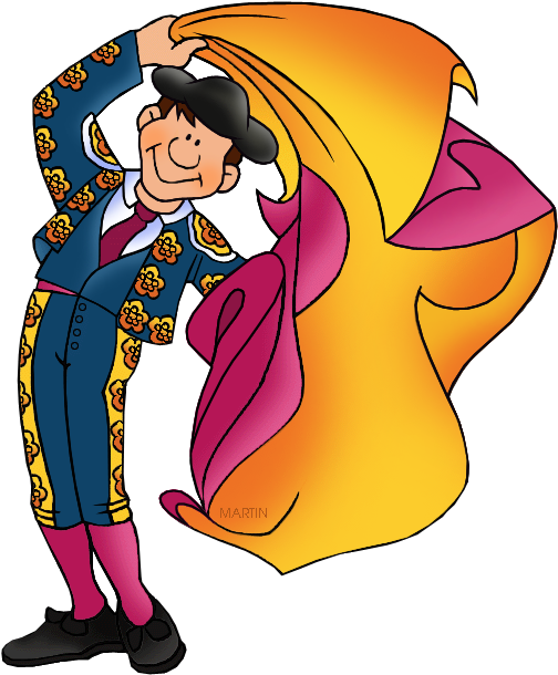 Matador - Spanish Bull Clipart (604x648)