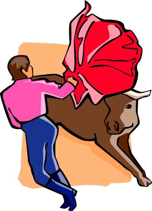Vector Illustration Of Spanish Matador Toreador Bullfighter - Bullfighter (506x700)