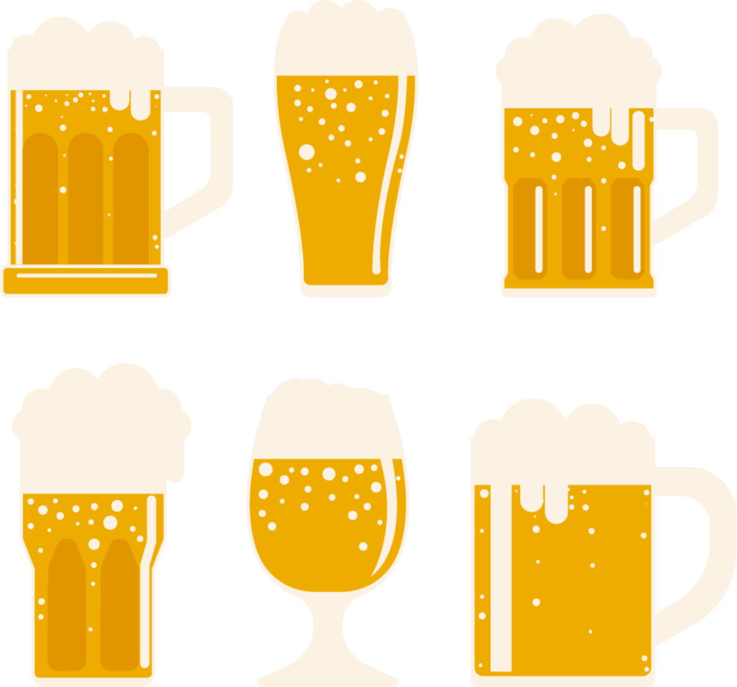 Beer Cask Ale Drink Alcoholic Beverage - Euclidean Vector (1073x1000)