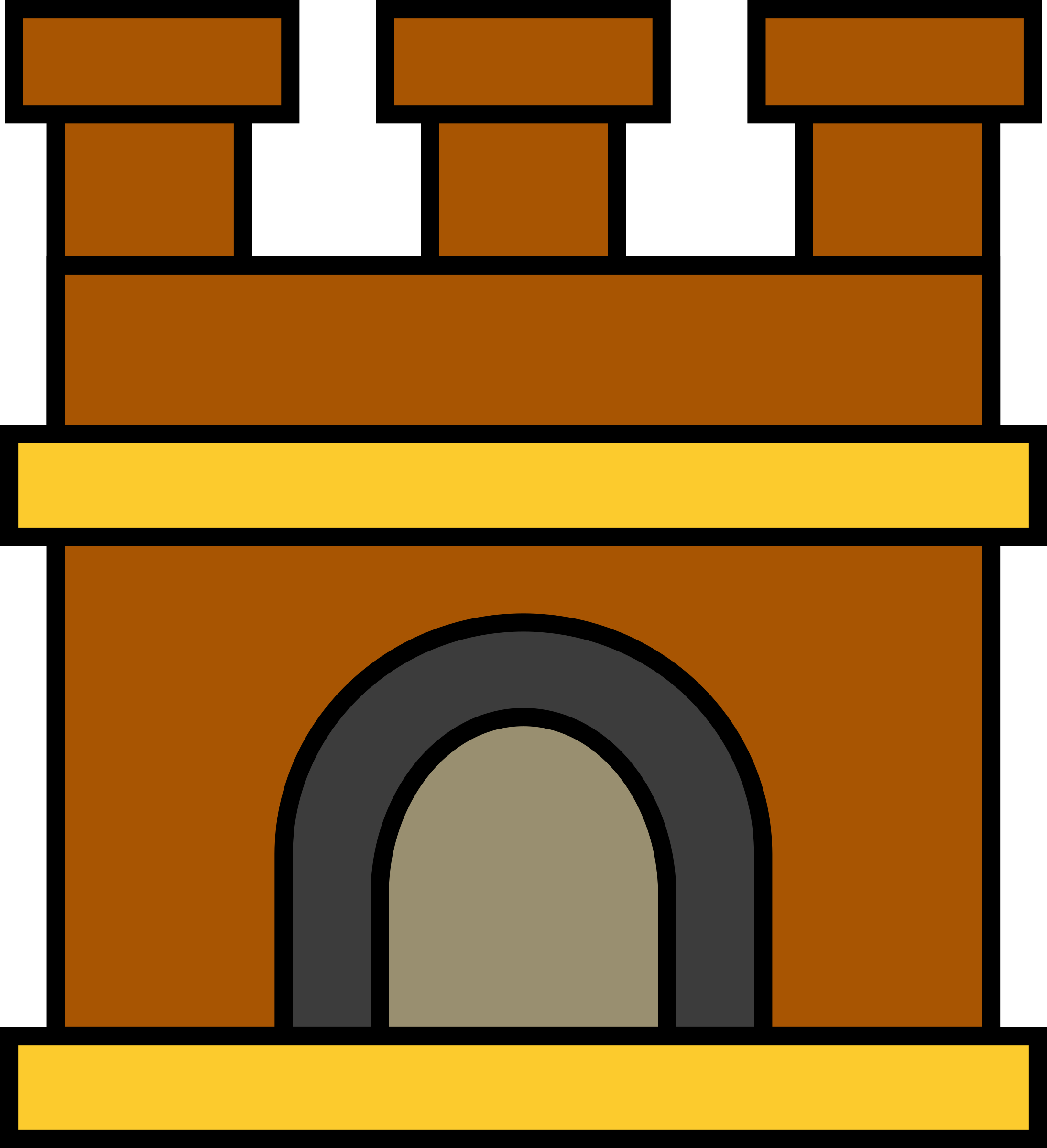 Brown Clipart Castle - Castle (2190x2400)